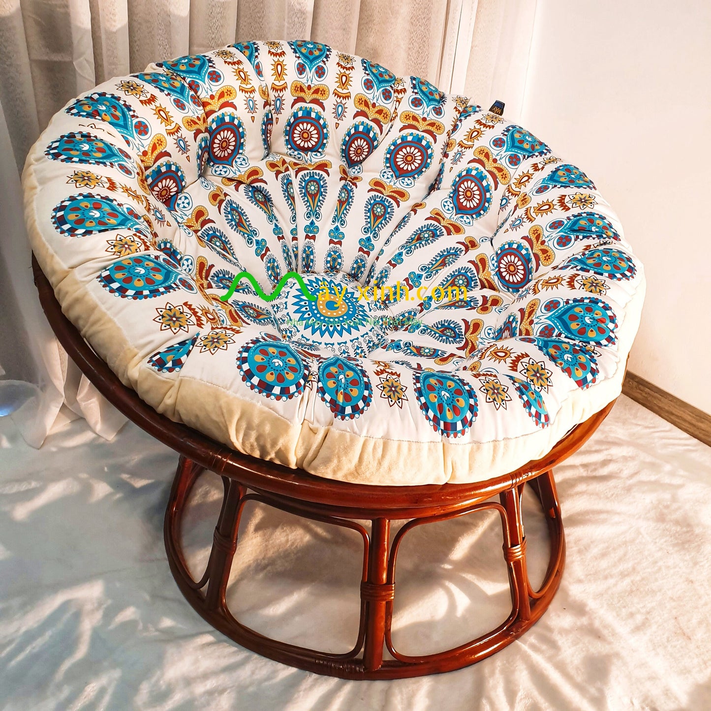 Ghế Papasan Chim Công Ấn Độ