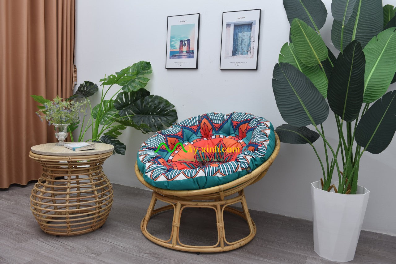 Ghế Papasan hoạ tiết Batik