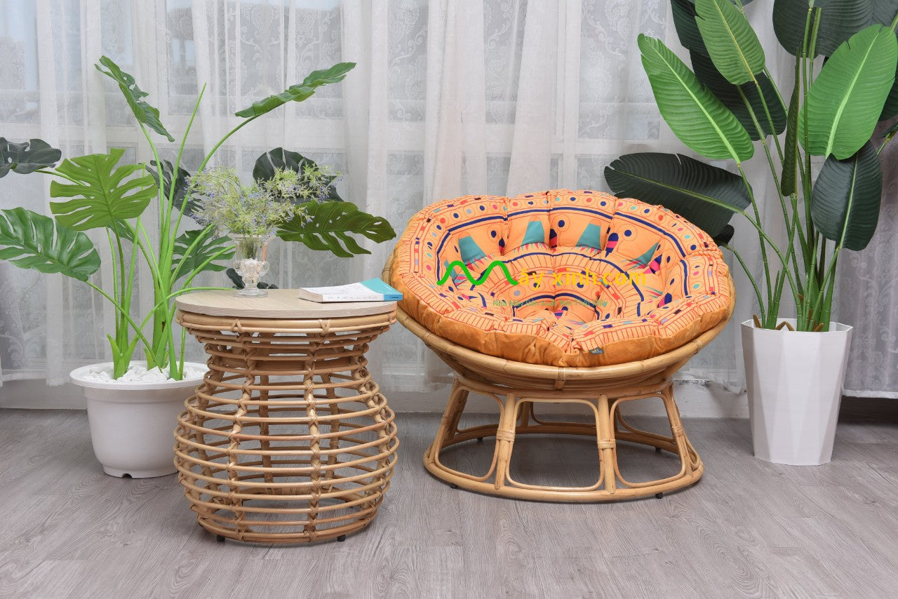 Ghế Papasan Hoa Văn Ai Cập Mùa Thu