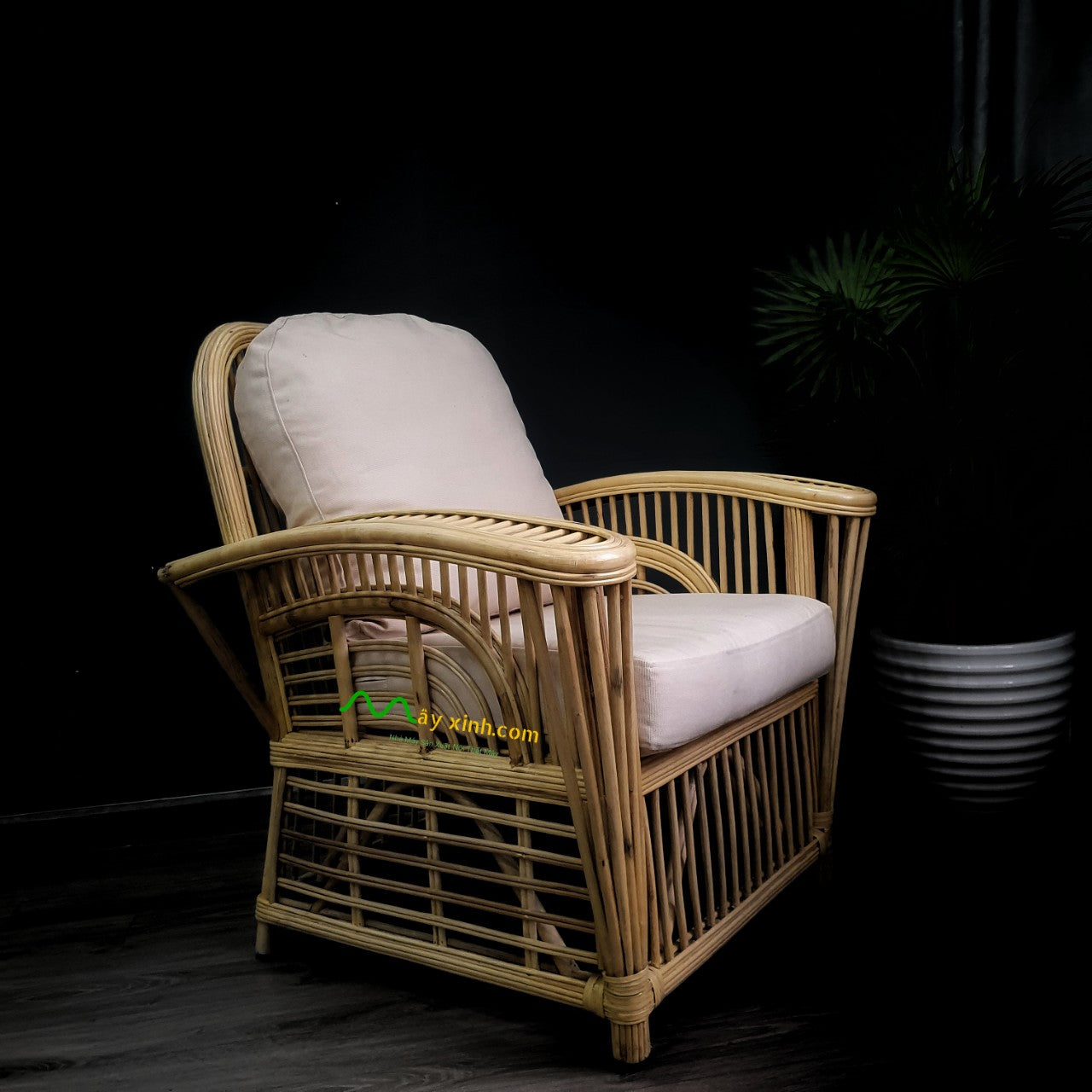 Ghế mây Bugalow sofa 1970s.