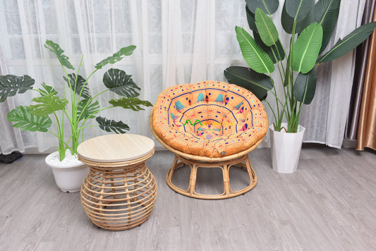 Ghế Papasan Hoa Văn Ai Cập Mùa Thu